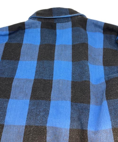FIVE BROTHER（ファイブブラザー）FIVE BROTHER (ファイブブラザー) 70's キルティングネルシャツ ブルー サイズ:Sの古着・服飾アイテム