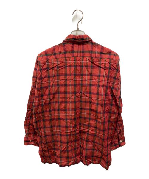 ARROW（アロー）ARROW (アロー) 60's オープンカラーシャツ レッド サイズ:Lの古着・服飾アイテム