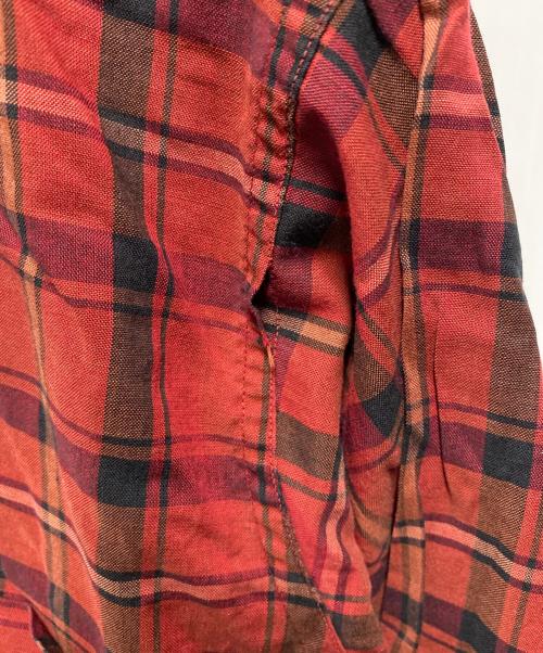 ARROW（アロー）ARROW (アロー) 60's オープンカラーシャツ レッド サイズ:Lの古着・服飾アイテム