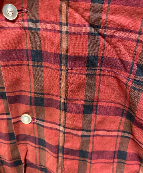 ARROW（アロー）ARROW (アロー) 60's オープンカラーシャツ レッド サイズ:Lの古着・服飾アイテム