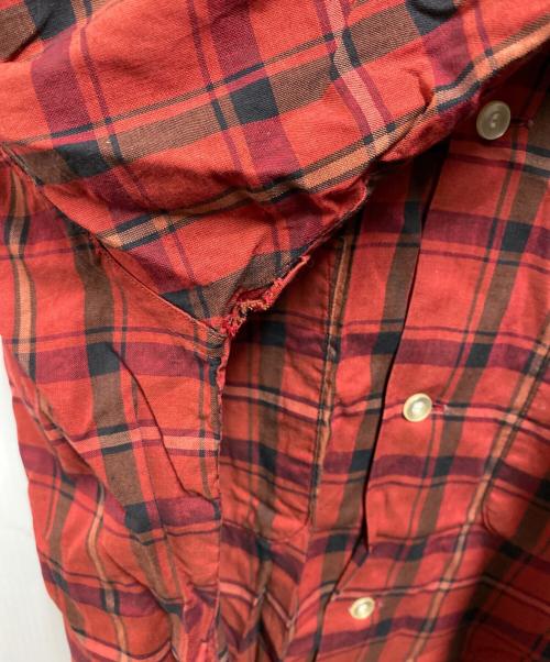 ARROW（アロー）ARROW (アロー) 60's オープンカラーシャツ レッド サイズ:Lの古着・服飾アイテム