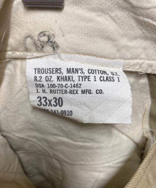 US ARMY（ユーエスアーミー）US ARMY (ユーエスアーミー) 70's Chino Trousers ベージュ サイズ:33の古着・服飾アイテム