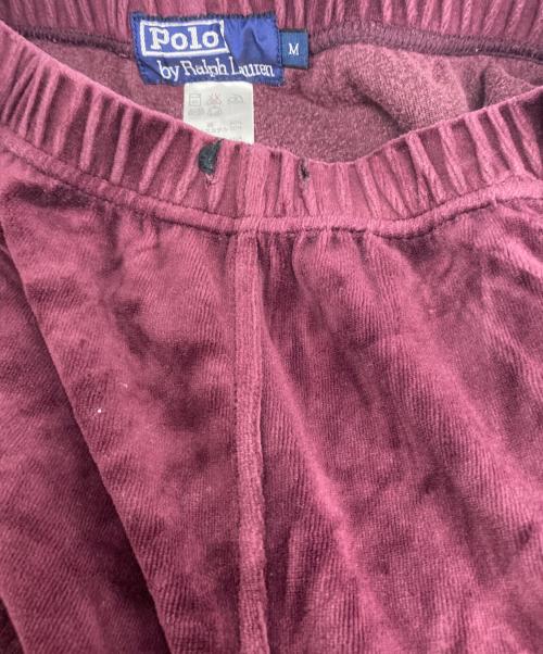 POLO RALPH LAUREN（ポロ・ラルフローレン）POLO RALPH LAUREN (ポロ・ラルフローレン) ベロアセットアップ ボルドー サイズ:Ｍの古着・服飾アイテム