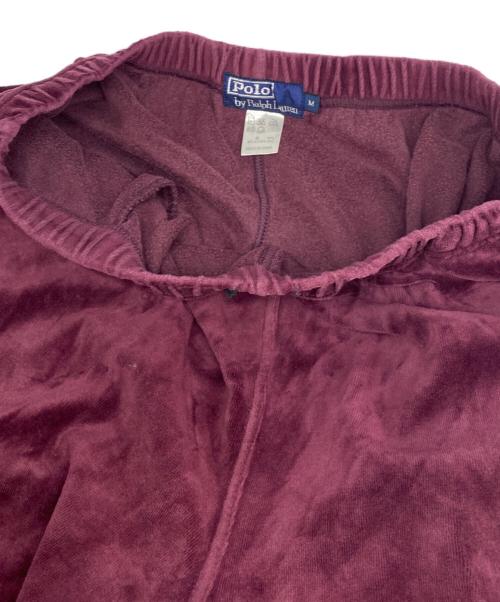 POLO RALPH LAUREN（ポロ・ラルフローレン）POLO RALPH LAUREN (ポロ・ラルフローレン) ベロアセットアップ ボルドー サイズ:Ｍの古着・服飾アイテム