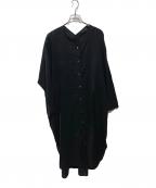 mizuiro-indミズイロインド）の古着「バスケット編みマキシワンピース」｜ブラック