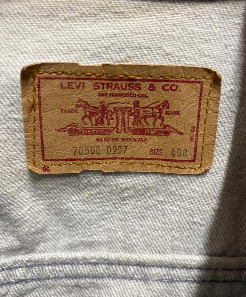 LEVI'S（リーバイス）LEVI'S (リーバイス) 80’S先染めデニムジャケット グレー サイズ:40の古着・服飾アイテム
