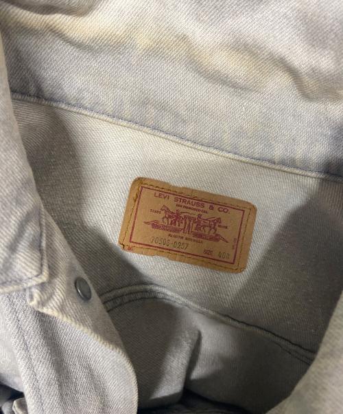 LEVI'S（リーバイス）LEVI'S (リーバイス) 80’S先染めデニムジャケット グレー サイズ:40の古着・服飾アイテム