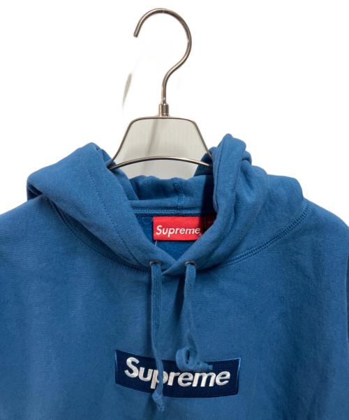 SUPREME（シュプリーム）SUPREME (シュプリーム) Box Logo Hooded Sweatshirt ブルー サイズ:Mの古着・服飾アイテム