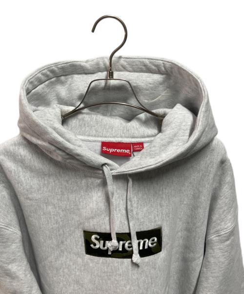 SUPREME（シュプリーム）SUPREME (シュプリーム) Box Logo Hooded Sweatshirt グレー サイズ:Mの古着・服飾アイテム