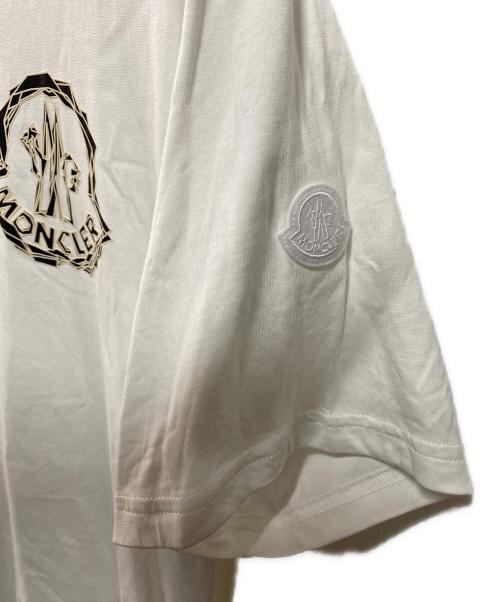 MONCLER（モンクレール）MONCLER (モンクレール) 25SS ロゴプリント Tシャツ K10918C00052 ホワイト サイズ:Ｌの古着・服飾アイテム