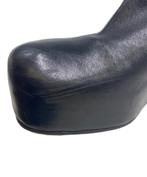 BOTTEGA VENETA（ボッテガベネタ）BOTTEGA VENETA (ボッテガベネタ) スクエアヒールブーツ ブラック サイズ:35 1/2の古着・服飾アイテム