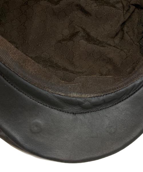 GUCCI（グッチ）GUCCI (グッチ) レザーハンチング ブラウン サイズ:ＸＬの古着・服飾アイテム
