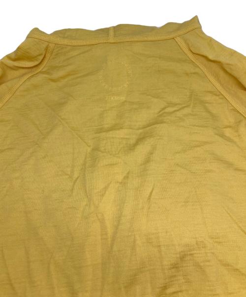 山と道（ヤマトミチ）山と道 (ヤマトミチ) メリノウールハーフジップパーカー イエロー サイズ:Lの古着・服飾アイテム