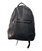 PAUL SMITHポールスミス）の古着「レザーデイパック」｜ブラック