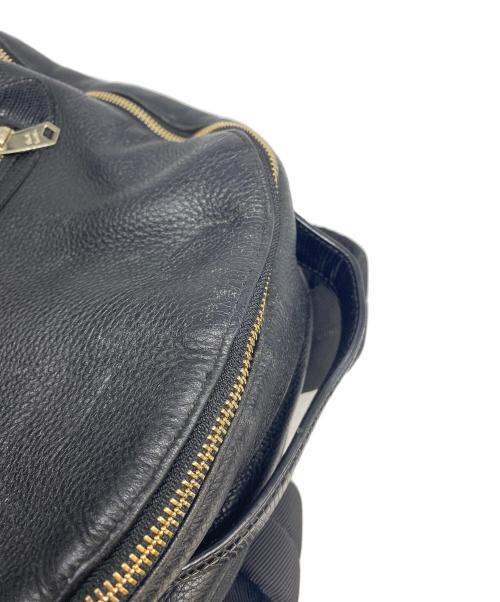 PAUL SMITH（ポールスミス）PAUL SMITH (ポールスミス) レザーデイパック ブラックの古着・服飾アイテム