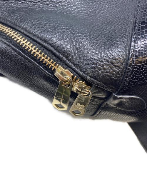 PAUL SMITH（ポールスミス）PAUL SMITH (ポールスミス) レザーデイパック ブラックの古着・服飾アイテム