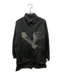BLACK Scandal Yohji Yamamoto（ブラックスキャンダルヨウジヤマモト）の古着「スタッフシャツ 手繋ぎ」｜ブラック