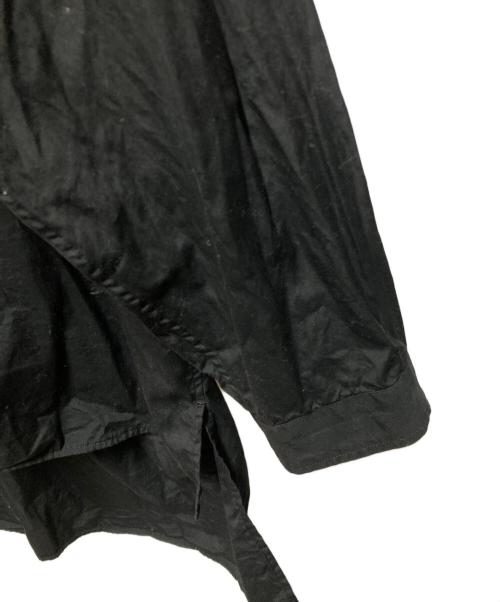 BLACK Scandal Yohji Yamamoto（ブラックスキャンダルヨウジヤマモト）BLACK Scandal Yohji Yamamoto (ブラックスキャンダルヨウジヤマモト) スタッフシャツ 手繋ぎ ブラック サイズ:Lの古着・服飾アイテム
