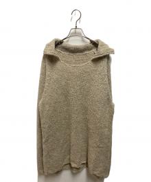 GROUND Y（グラウンドワイ）の古着「 22AW ビッグカラーニット」｜ベージュ