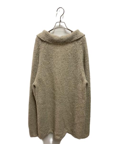 GROUND Y（グラウンドワイ）GROUND Y (グラウンドワイ)  22AW ビッグカラーニット ベージュ サイズ:Lの古着・服飾アイテム