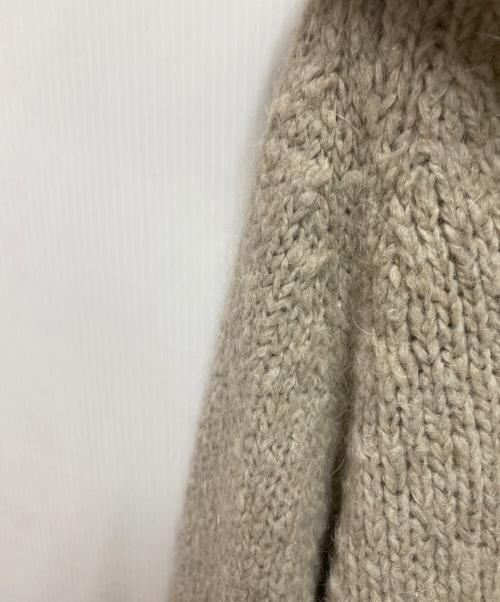 GROUND Y（グラウンドワイ）GROUND Y (グラウンドワイ)  22AW ビッグカラーニット ベージュ サイズ:Lの古着・服飾アイテム