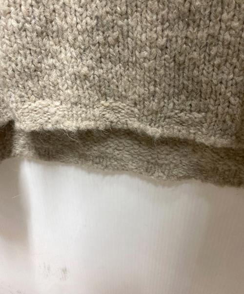 GROUND Y（グラウンドワイ）GROUND Y (グラウンドワイ)  22AW ビッグカラーニット ベージュ サイズ:Lの古着・服飾アイテム