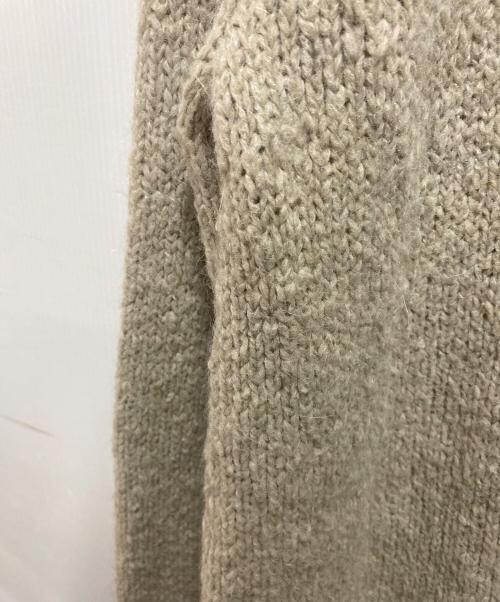 GROUND Y（グラウンドワイ）GROUND Y (グラウンドワイ)  22AW ビッグカラーニット ベージュ サイズ:Lの古着・服飾アイテム