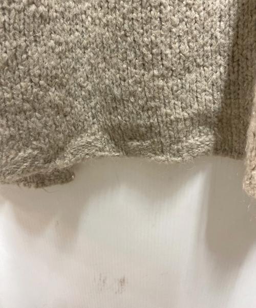 GROUND Y（グラウンドワイ）GROUND Y (グラウンドワイ)  22AW ビッグカラーニット ベージュ サイズ:Lの古着・服飾アイテム