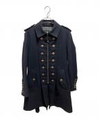 BURBERRY BLACK LABELバーバリーブラックレーベル）の古着「ナポレオンコート」｜ブラック