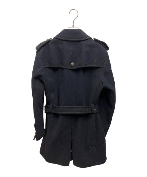 BURBERRY BLACK LABEL（バーバリーブラックレーベル）BURBERRY BLACK LABEL (バーバリーブラックレーベル) ナポレオンコート ブラック サイズ:Mの古着・服飾アイテム