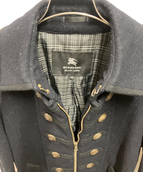 BURBERRY BLACK LABEL（バーバリーブラックレーベル）BURBERRY BLACK LABEL (バーバリーブラックレーベル) ナポレオンコート ブラック サイズ:Mの古着・服飾アイテム