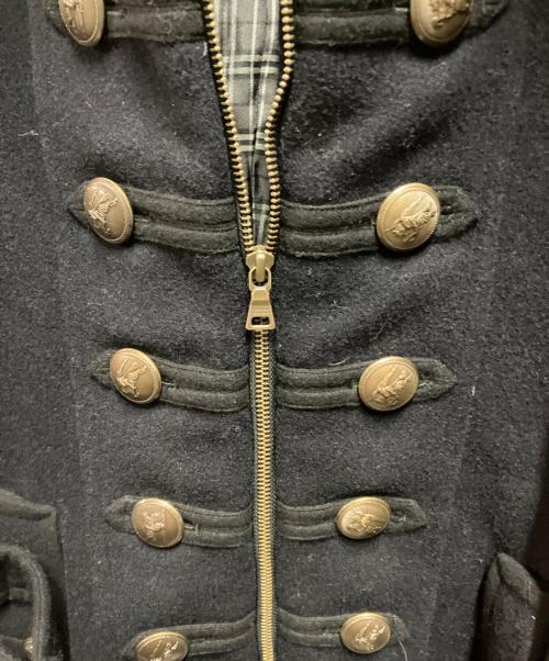 BURBERRY BLACK LABEL（バーバリーブラックレーベル）BURBERRY BLACK LABEL (バーバリーブラックレーベル) ナポレオンコート ブラック サイズ:Mの古着・服飾アイテム