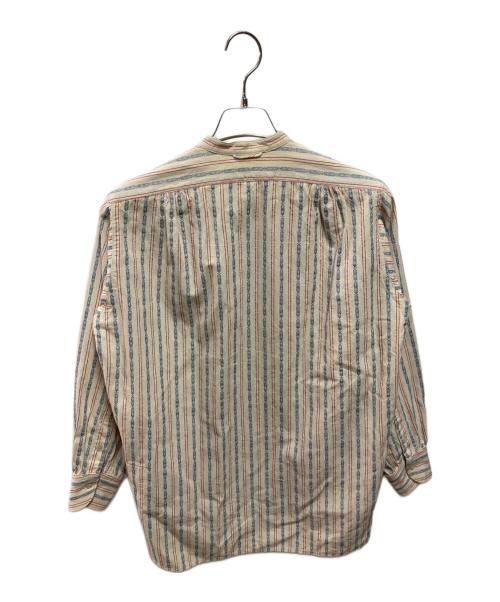 45R（フォーティファイブ・アール）45R (フォーティファイブ・アール) インドミニヘリンボーンストライプの908ビッグーグーシャツ アイボリー サイズ:-の古着・服飾アイテム