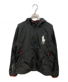 POLO RALPH LAUREN（ポロ・ラルフローレン）の古着「ビッグポニーナイロンジャケット」｜ブラック