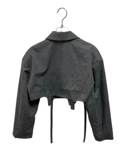 MAISON SPECIAL（メゾンスペシャル）MAISON SPECIAL (メゾンスペシャル) セットアップストライプジャケット グレー サイズ:38の古着・服飾アイテム