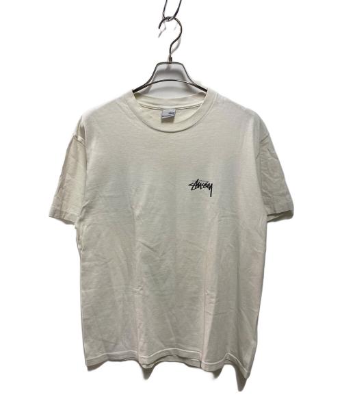 stussy（ステューシー）stussy (ステューシー) 90's スカルプリントTシャツ ホワイト サイズ:Lの古着・服飾アイテム