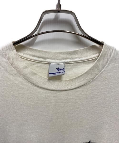 stussy（ステューシー）stussy (ステューシー) 90's スカルプリントTシャツ ホワイト サイズ:Lの古着・服飾アイテム