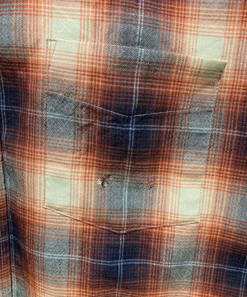 PENNEYS（ペニーズ）PENNEYS (ペニーズ) 70's BD SHIRT ブラウン サイズ:Mの古着・服飾アイテム