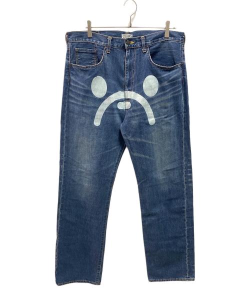 BABY MiLO（ベビーマイロ）BABY MiLO (ベビーマイロ) フェイスペイントデニムパンツ インディゴ サイズ:Ｌの古着・服飾アイテム