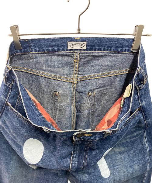 BABY MiLO（ベビーマイロ）BABY MiLO (ベビーマイロ) フェイスペイントデニムパンツ インディゴ サイズ:Ｌの古着・服飾アイテム