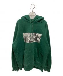 SUPREME（シュプリーム）の古着「18AW Mike Kelley Franklin Signing Hooded Sweatshirt」｜グリーン