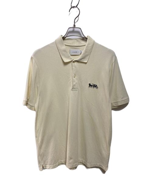 COACH（コーチ）COACH (コーチ) ホース アンド キャリッジ クラシック ポロ ベージュ サイズ:Ｍの古着・服飾アイテム
