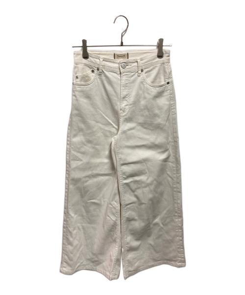 YANUK（ヤヌーク）YANUK (ヤヌーク) Really Light/Spill Proof ワイドフレア ホワイト サイズ:26の古着・服飾アイテム