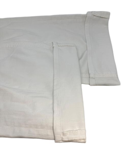 YANUK（ヤヌーク）YANUK (ヤヌーク) Really Light/Spill Proof ワイドフレア ホワイト サイズ:26の古着・服飾アイテム