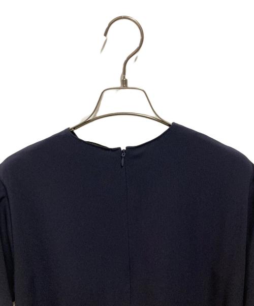 Curensology（カレンソロジー）Curensology (カレンソロジー) バックサテンナローワンピース ネイビー サイズ:サイズ詳細参照の古着・服飾アイテム