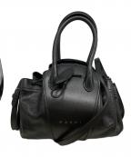 MARNIマルニ）の古着「チューブハンドル ショルダーバッグ Tulipea SBMP0223A0P8710」｜ブラック