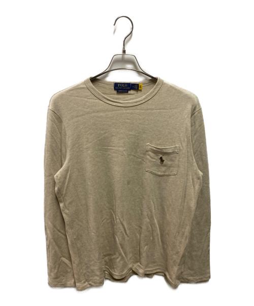 POLO RALPH LAUREN（ポロ・ラルフローレン）POLO RALPH LAUREN (ポロ・ラルフローレン) ポケットカットソー ベージュ サイズ:Ｍの古着・服飾アイテム