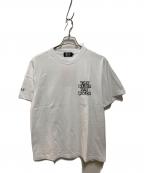BlackEyePatch×Fake Ass Flowersブラックアイパッチ×フェイク アス フラワーズ）の古着「コラボロゴプリントTシャツ」｜ホワイト