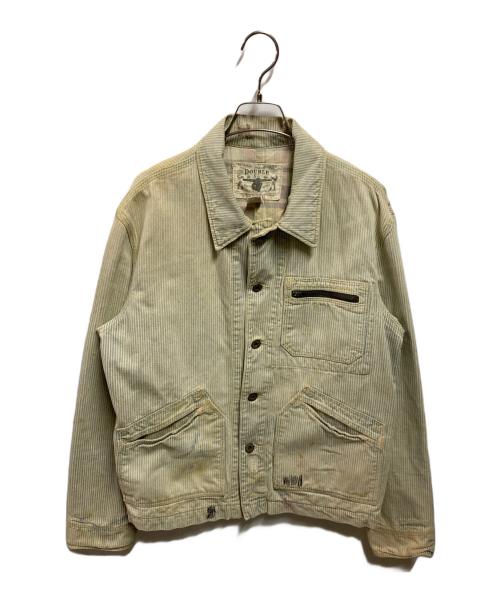 RRL（ダブルアールエル）RRL (ダブルアールエル) ヒッコリーワークジャケット インディゴ サイズ:Ｍの古着・服飾アイテム