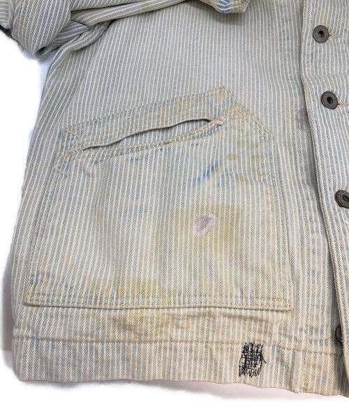 RRL（ダブルアールエル）RRL (ダブルアールエル) ヒッコリーワークジャケット インディゴ サイズ:Ｍの古着・服飾アイテム